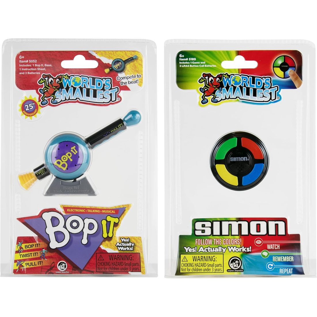 World's Smallest Bop It & Simon Set of 2