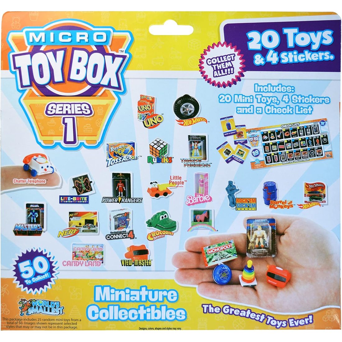 World's Smallest Micro Toy Box Series 1 (20-Piece Set), view 2
