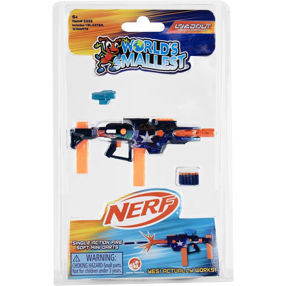 World's Smallest Nerf Loadout Galactic Commander Mini Blaster, view 3