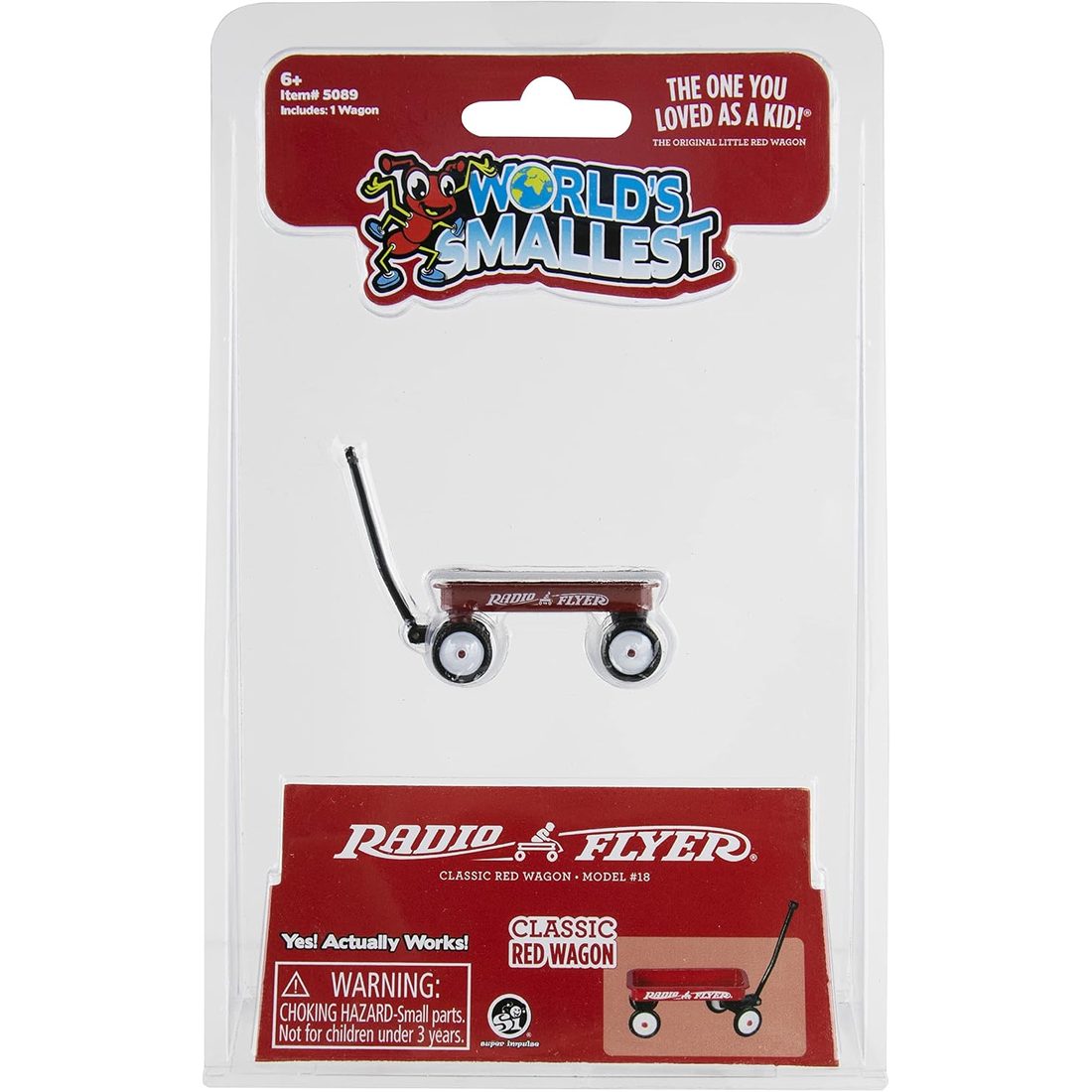 World's Smallest Radio Flyer Classic Red Wagon, view 3