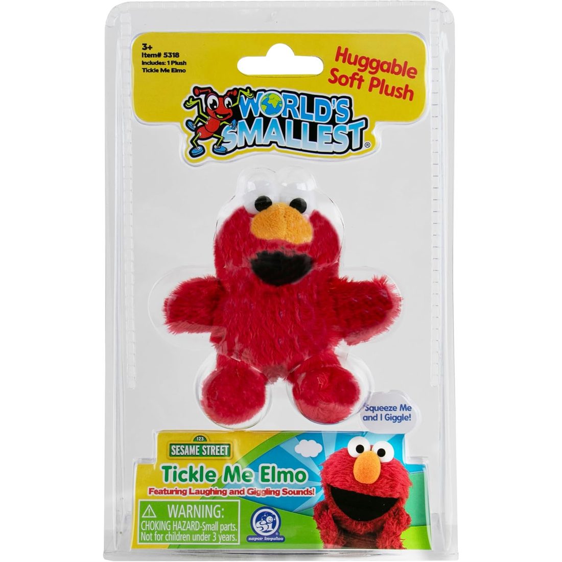 World's Smallest Tickle Me Elmo Mini Plush, view 3